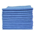 thumbnail image 3 of All-Purpose Utility Terry Weave Microfiber Towels, 240gsm, 16"x16", Blue, 12-Pack, 3 of 5