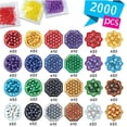 thumbnail image 3 of Juego de recambio de cuentas Aquabeads Shiny Bead con 2000 cuentas, 24 colores, 3 of 3