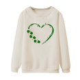 thumbnail image 3 of WCJM Valentine Hoodie Women Women's Fashionable Round Neck Casual Print Long Sleeve Tops Sweatshirt Women's Hoodless Sweatshirt, 3 of 4