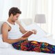 thumbnail image 5 of Balery Vibrant Psychedelic Eye Pantalones de pijama para hombre, pijama ultraligero, pantalón de descanso-XX-Large, 5 of 6