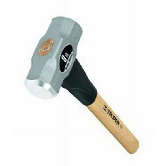 Truper 33187 8-Pound Sledge Hammer Heavy Duty Hickory Handle, 16-Inch