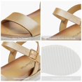 thumbnail image 4 of Sandalia de cuña con correa al tobillo Sunna Gold para mujer DREAM PAIRS, 4 of 6