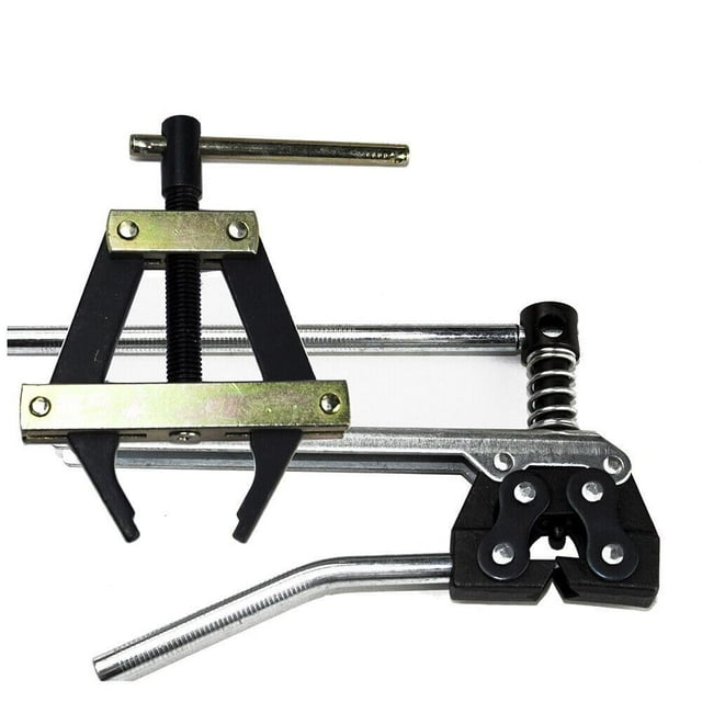 Jeremywell Kit de herramientas de cadena de rodillos para cadena de rodillos #60#80#100, soporte/extractor de cadena + interruptor/cortador