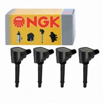 4 pc NGK 48771 Ignition Coils for 68081914AA 68081914AB 68081914AC E1173 GN10680 IC776 UF-673 UF673 Spark Plug Wire Boot