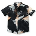thumbnail image 3 of FYMNSI Daddy and Me Hawaiian Matching Outfits Father Son Tropical Print Matching Shirts Summer Men Boys Father's Day Tops (Boy 18-24M), 3 of 8