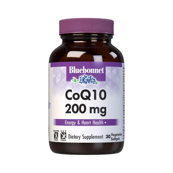 Bluebonnet Nutrition CoQ-10 Vegetarian Softgels, 200mg, 60 Count