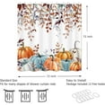 thumbnail image 5 of Fall Shower Curtains for Bathroom, Thanksgiving Pumpkins Autumn Leaves Shower Curtain Set with Hooks, Blue Orange Waterproof Fabric Fall Bathroom Decor Accessories, 72 x 72 Inch, 5 of 6