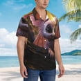 thumbnail image 2 of Lsque Adorable Fluffy Bat pattern Hawaiian Shirt for Men, Unisex Summer Beach Casual Short Sleeve Button Down Shirts-X-Large, 2 of 9