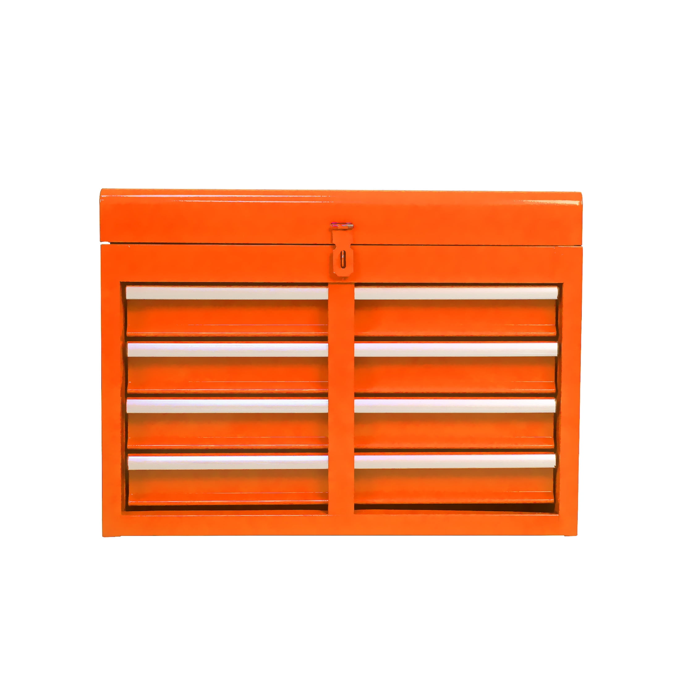 Noble House Rolling Tool Chest, 5-Drawer Metal Storage Box Organizer with Detachable Top & Adjustable Shelf, Orange