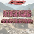 thumbnail image 4 of Uorisanigo UTV Seat Cover for Mule Seat Accessories Parts, Pink Hunting Camo Print UTV Front Bench Seats Cover Compatible with Kawasaki Mule 4000 2009-2025, Full Protection, 4 of 7