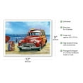 thumbnail image 2 of Surfin USA - Retro Woodie Car with Surfboards on Beach - From an Original Color Painting by Scott Westmoreland - Master Art Print (Unframed) 9in x 12in, 2 of 4