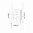 thumbnail image 2 of 1200 Mbps WiFi Repeater 1200Mbps Router White WiFi Extender Amplifier 2.4G/ 5GHz Wi-Fi Signal Booster Long Range Network, 2 of 9