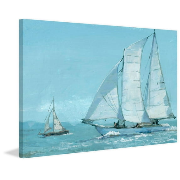 Porch & Den Jamieson Sailing Boat' Wrapped Canvas Print
