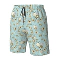 thumbnail image 4 of Balery Cute Honeybees Traje de Baño Estilo Hawaiano para Hombre, Shorts de Secado Rápido con Bolsillos-Medium, 4 of 6