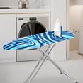 thumbnail image 2 of HELLHERO Blue White Wave Lines Ironing Board Cover Soft and Comfortable Elastic Edge Soft Fabric for Household Items, 2 of 5