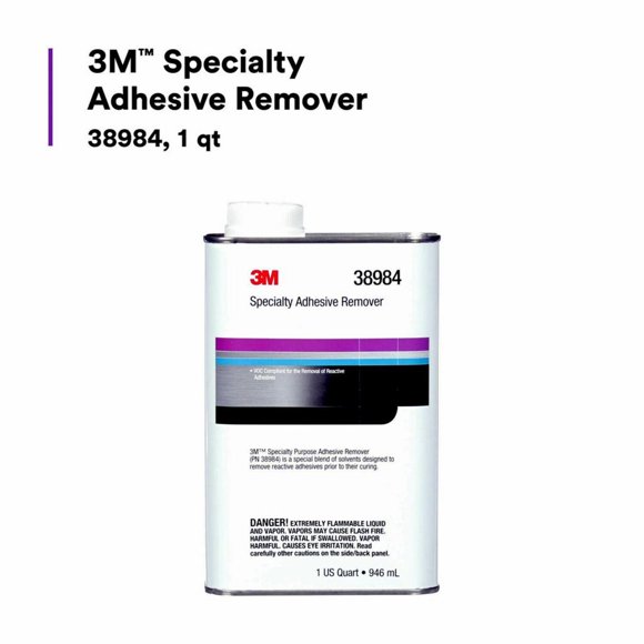 3M Adhesive Remover 38984 Use To Remove Reactive Adhesives From Variety Of Substrates; 1 Quart Can; Single