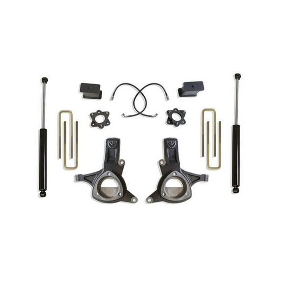 Maxtrac Suspension MXTK881774 7 ft. 2WD Lift Kit with Shocks for 2016-Up GM 1500