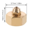 thumbnail image 2 of WHAMVOX 4Jgo Conector Para Manguera De Jardín Dorado Con Material De Y Plástico Resistentes, 2 of 7
