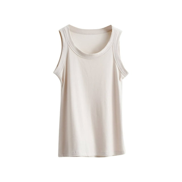 Posijego Summer Womens Ribbed Tank Tops Sleeveless Camisoles Bottom Base Undershirts Women Clothes