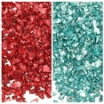 thumbnail image 1 of 2 Colores de Chips de Vidrio Triturado, 1-3mm Brillo Irregular 31.6g, Rojo y Azul, 1 of 6