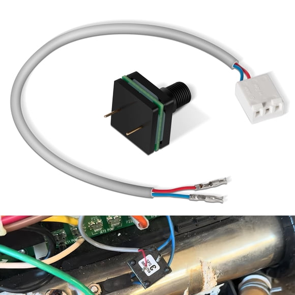 73995 Hot Tub Pressure Switch for Most Watkins Caldera, Hot Spot, Solona Hot Tub Models from 2006, with 24 cm 2-Wire 3-Pin Connec