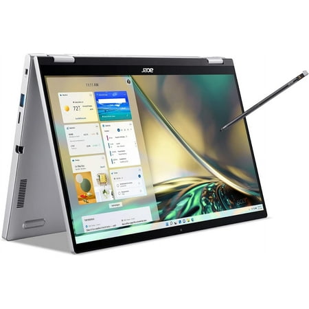 Acer Spin 3 2-in-1 13.3" WUXGA Touchscreen Laptop, Intel EVO Core i7-1165G7, 16GB RAM, 512GB NVMe SSD, Intel Iris Xe Graphics, Wi-Fi 6, Fingerprint Reader, Backlit Keyboard, Stylus, Windows 10 Home