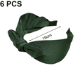 thumbnail image 2 of Diademas con lazo anudado para mujer, diadema con nudo a la moda, diadema con orejas de conejo, diademas anchas, diadema elástica, 2 of 5