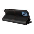 thumbnail image 5 of Compatible WIth iPhone 13 Wallet Case,Magnetic Closure,Flip Folding Kickstand,With Card Slots,[RFID Blocking],With Shoulder Strap&Lanyard,PU Leather+TPU Shockproof Anti-fall Phone Case,Black, 5 of 9