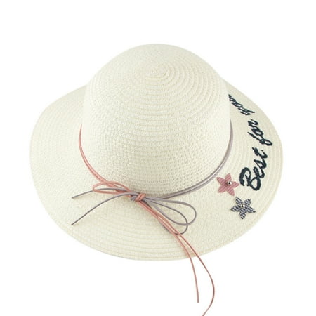 

Summer Baby Girls Children Beach Breathable Hat Straw Hat Kids Bucket Hat Cap