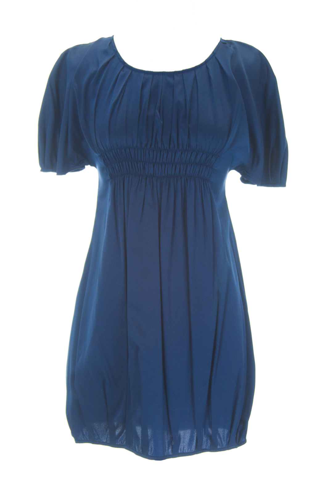 Lily Navy Short Sleeve Bubble Dress 