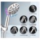 thumbnail image 2 of High Pressure Hand Held Shower Head, 6 Spray Settings 4.3 Inch Shower Head, 2 of 5