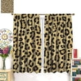 thumbnail image 3 of Leopard Blackout Curtains, Leopard Wildlife Animal Print Random Blemishes Spots Window Treatments, Retro Rod Pocket Thermal Insulation Drapes for Bedroom Living Room, 84" W X 84" L, 3 of 6