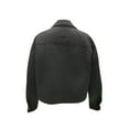 thumbnail image 6 of hirigin Women Fashion Wild Cropped Jacket Solid Color Turn-Down Collar Long Sleeve Single-Breasted Zipper-Up Pockets Coat, 6 of 7