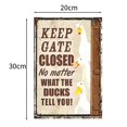 thumbnail image 4 of Letrero de metal de aluminio con diseño de pato, decoración de pared vintage para el hogar, dormitorio, bar, restaurante, cafetería, club, 30 x 20 cm, 4 of 4