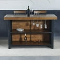 thumbnail image 3 of Tyler Chestnut Wood Finish Home Bar, 3 of 10