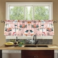 thumbnail image 4 of Yayeee Kitchen Curtains Tier Set of 2 Light Filtering 57"x24" Over Sink Window Panels, Christmas Snowman, 4 of 7