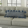 thumbnail image 4 of Nourison Life Styles Navy Decorative Throw Pillow , 13"X33", 4 of 5