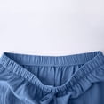 thumbnail image 4 of Nkmbld Womens Linen Pants Wide Leg Drawstring Flowy Plus Size Work Pants Summer Beach Trousers, 4 of 6