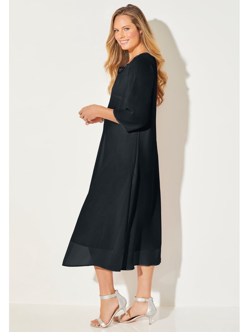 midnight dazzle mesh flyaway dress Catherines Women's Plus Size Midnight Dazzle Flyaway Dress