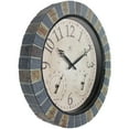 thumbnail image 3 of Infinity Instruments Aztec Indoor-Outdoor Wall Clock, Faux Stone, 18 Inch, 3 of 8