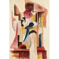 thumbnail image 2 of August Macke 14x18 Gold Ornate Wood Frame and Double Matted Museum Art Print Titled - Study on Light Shop Windows (Study for Bright Shop Window), 2 of 4