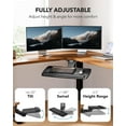 thumbnail image 4 of Under-desk keyboard tray, 360-degree adjustable ergonomic sliding keyboard and mouse tray, 4 of 4