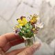thumbnail image 2 of Decoración floral de vidrio hecha a mano con tallo, miniplantas florales sopladas a mano, figura decorativa para el hogar, sala de estar, oficina, mesa, florero., 2 of 8