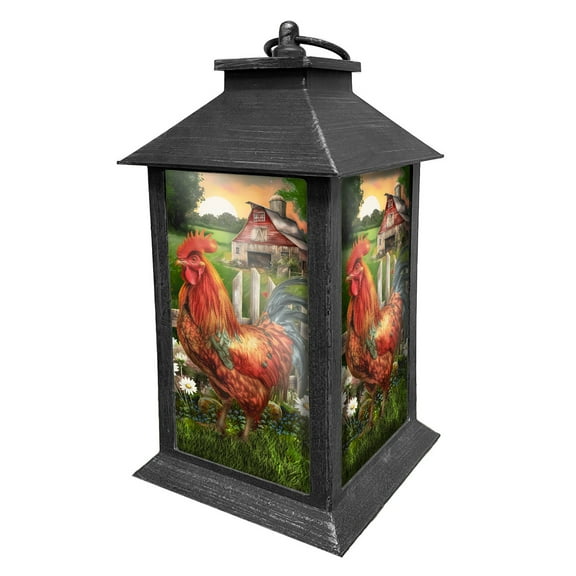 Briarwood Lane Sunrise Rooster Lantern