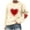 A Beige, variant on Horkkom Valentines Day Sweaters for Women Long Sleeve Heart Sweatshirts Casual Loose Crewneck Sweatshirts L, Gifts for Women
