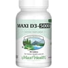 Maxi Health Vitamin D3 5000 IU (125 Mcg) Tablets – Bone, Teeth & Immune Support – High Potency – 90 Ct