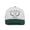 WHT/DK GRN, variant on White Brown Tennis Pro Graphic Trucker Hat – Polyester Knit, Mesh Back, Structured