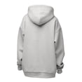 thumbnail image 7 of VISALY Hoodies Pullover Tunic Sweatshirt Hoodies Oversized Sweatshirts Pullover Sweaters Long Sleeve with Pockets Winter Fall Sweatshirt Long Sleeved Sweater Fall Sweatshirts Grey S, 7 of 7