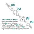 thumbnail image 2 of The Beadsmith Clasp Converter - Gold Color, 29 x 6.5 mm, Component to Connect Bracelets, 12pc, 2 of 2