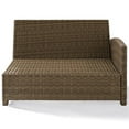 thumbnail image 3 of Afuera Living Modern Wicker Right Arm Patio Loveseat in Brown and Sangria, 3 of 7